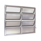 preços de janela de alumínio vidro canelado Casa Verde